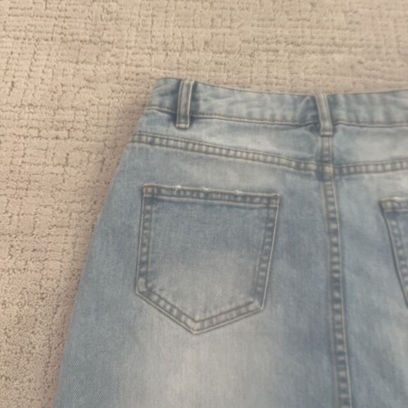 Reserved Brand Denim Women’s Distressed Skirt Size US Small (4) - Picture 11 of 12